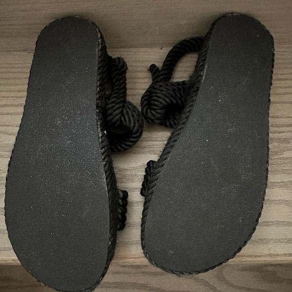 Platform espadrilles flat sandals - Picture 4 of 4